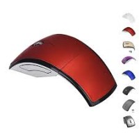 MOUSE WIRELESS ARCO VERMELHO DOBRAVEL