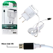 Carregador Micro Usb 2.1A SH-T008 Com Cabo