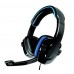 Headset Gamer Stereo C/Microfone Preto Led Azul AR-S501 K-MEX