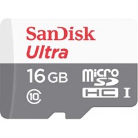 Cartão de Memória 16Gb Sandisk Ultra Micro SD + Adaptador SD SDSQUNC